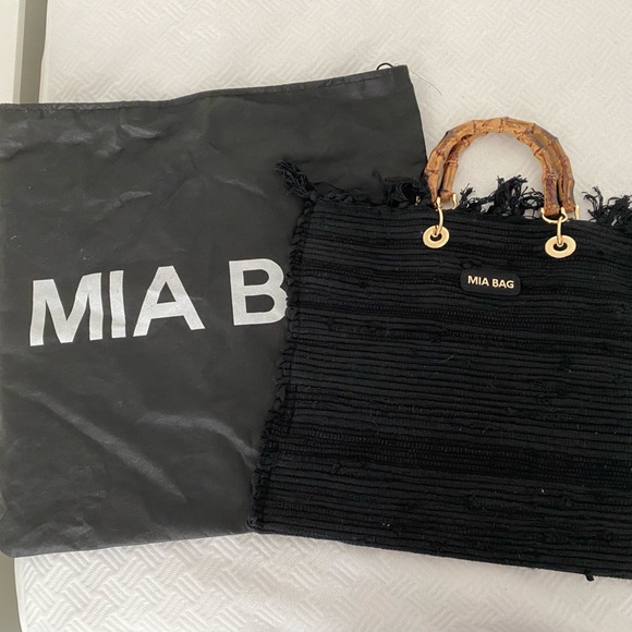 Mia Bag Bamboo handle gypsy tote bag - Picture 3 of 5